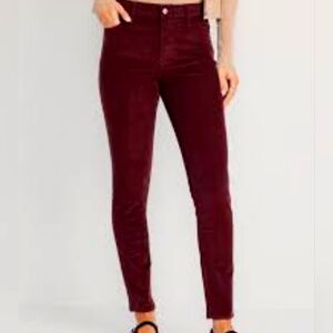 NEW Old Navy - High-Waisted Rockstar Super-Skinny Corduroy Pants - 8 LONG